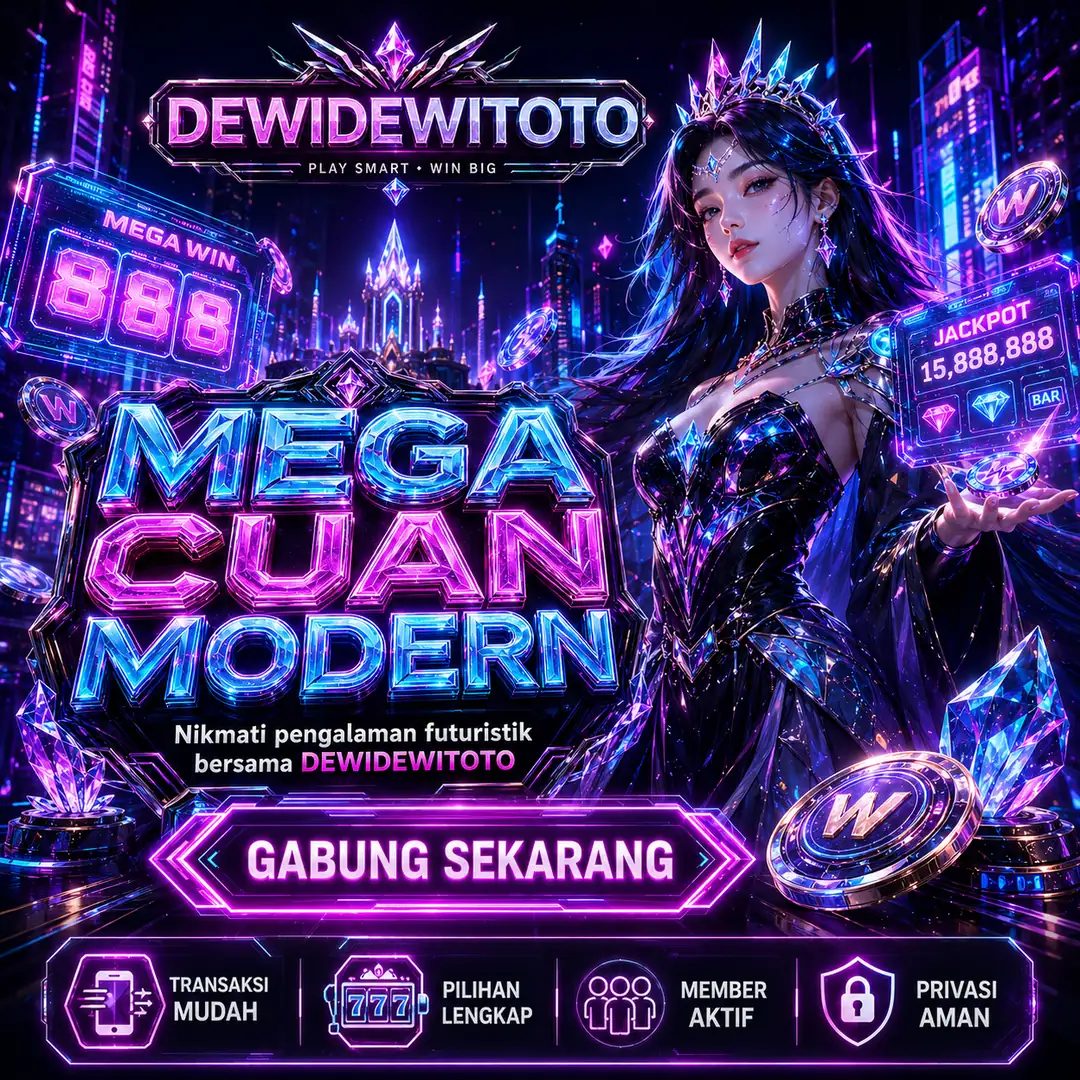 Banner DEWIDEWITOTO — ilustrasi layanan dan kategori permainan